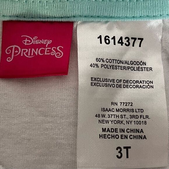 Disney Princess Be True Be You Tee Sz 3T EUC - Picture 3 of 4